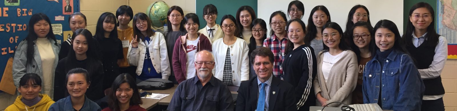 Dr. Smith and Dr. Bayley with students from Southwest University (China) who are participating in the Reciprocal Learning Program