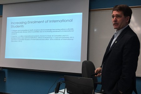 Dr. Smith introduces the International Student Learning Community Project