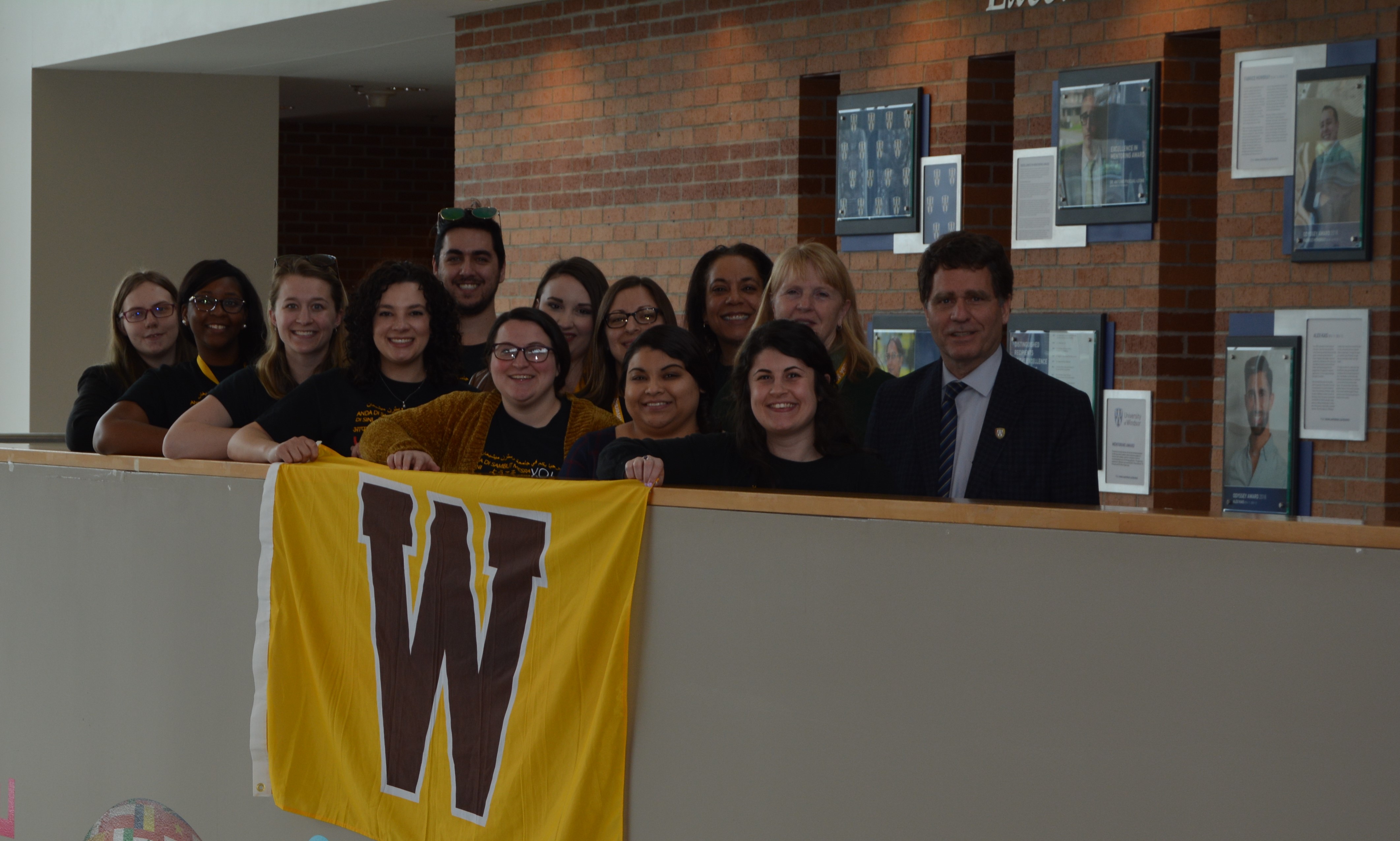 Dr. Smith with visiting students and faculty from Western Michigan University's Higher Education and Student Affairs Leadership program 