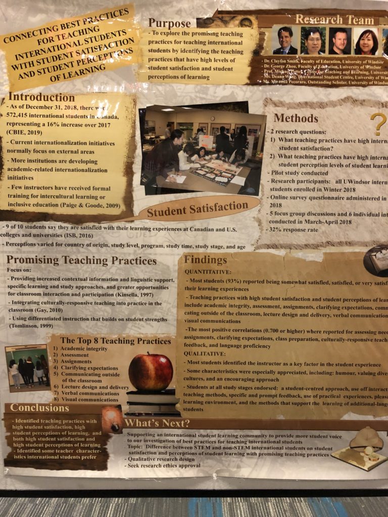 Poster presented at the STLHE conference
