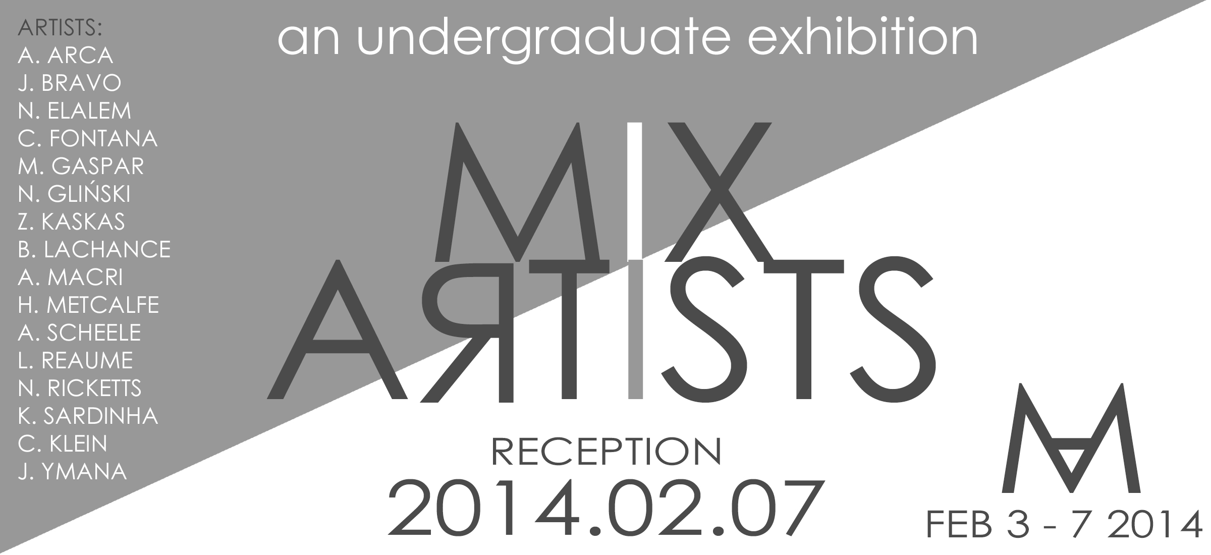 Mix Artists - Student Undergraduate Exhibition