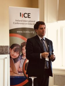 Dr. Smith speaking to the Ireland International Conference on Education