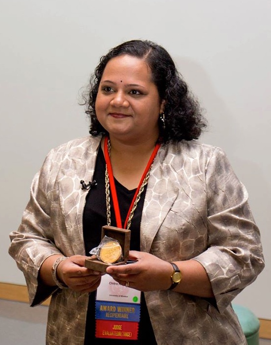 Dr. Chitra Rangan receives the 2015 CAP Medal for Excellence in Teaching Physics