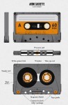 parts of a cassette tape